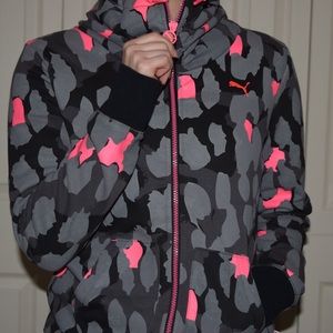 Puma with Pink Camo Print Jacket